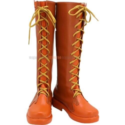 Kimetsu no Yaiba Rengoku Kyoujurou Anime Characters Shoe Cosplay Shoes Boots Party Costume Prop