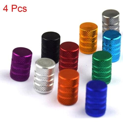 4Pcs American Style Alloy Tire Valve Caps Automobiles DustProof Wheel Valve Caps Bicycle Valve Cover Bike Accessories