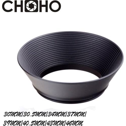 Camera Lens Hood Metal Wide Angle 30mm 30.5mm 34mm 37mm 39mm 40.5mm 43mm 46mm horn Type For 10mm 20mm wide-angle Lens L