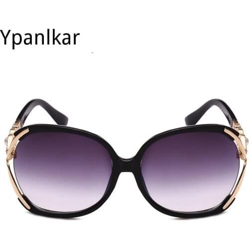 High Quality Fashion Pearl Square Sunglasses Women Brand Designer Vintage Aviation Female Ladies Sun Glasses Female