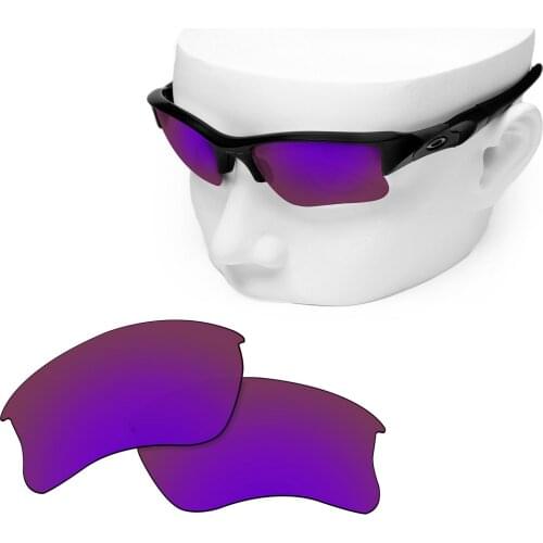 OOWLIT Polarized Replacement Lenses of Purple Mirror for-Oakley Flak Jacket XLJ Sunglasses