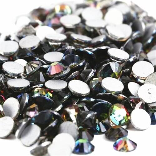 Rainbow 3D Nail Art Rhinestones Decorations ss3 ss4 ss5 ss6 ss8 ss10 ss12 ss16 ss20 ss30 ss34 Crystal Non HotFix Rhinestones