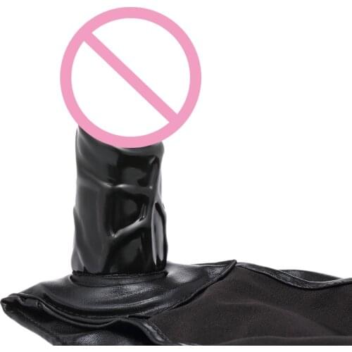 Sex toys pants with anal dildo penis plug Faux leather latex For woman men masturbation underwear panties chastity belt sex toy