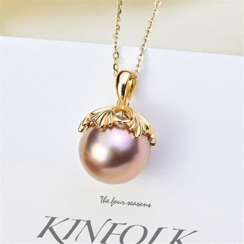 Factory Wholesale Real Solid S925 Sterling Silver Accessories DIY Jewelry Making Pearl Pendant For Women Charm Gift