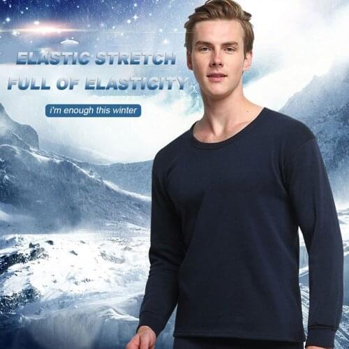 Winter Thermo Underwear Long Johns Thermal Underwear Sets For Men Winter Clothes Men Thick Thermal Clothing Solid Drop Shipping