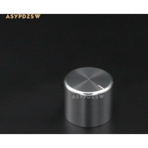 1 PCS 30*25 High gloss silver full aluminum Preamplifier/DAC/Amplifier volume potentiometer knob