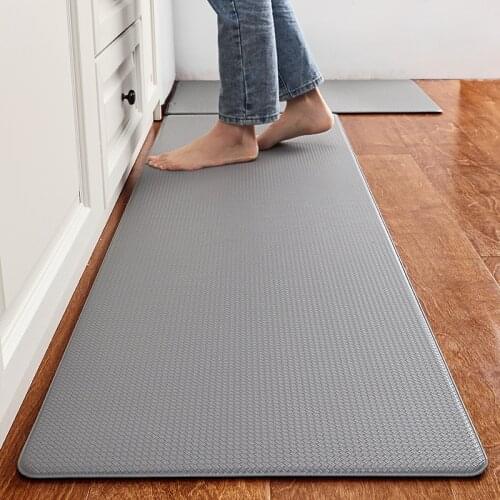 1pcs PVC Kitchen Carpet PU Long Floor Mat for Bedroom Living Room Doormats Tatami Rugs Anti Slip Waterproof Oilproof Kitchen Mat