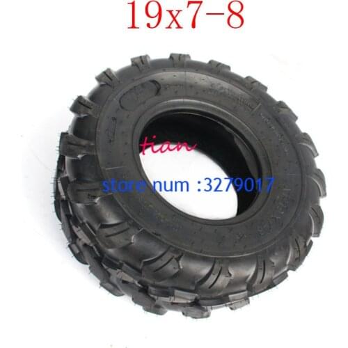 2PCS GO KART KARTING ATV UTV Buggy 19x7-8 Inch Tubeless Tyre 19*7-8 Rubber Tire