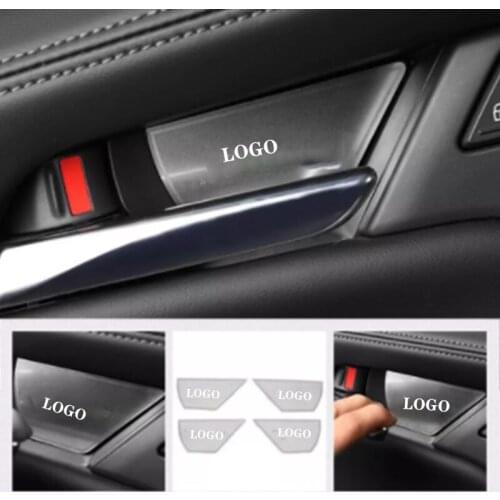 4 Piece Stainless Interior Door Bowl Handle Stickers Interior Modified Decorative Film For Mazda 3 AXELA 2020