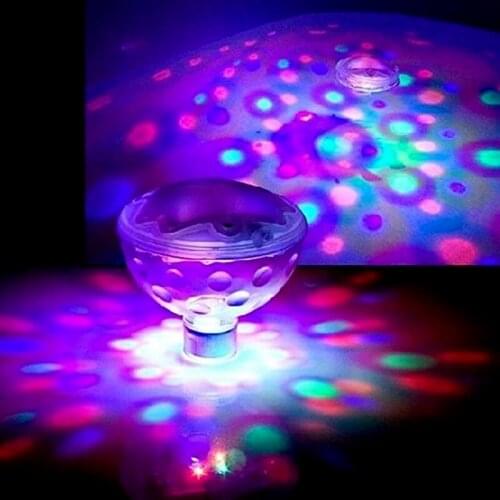 7 Mode Floating Pool Lights RGB LED Landscape Ball Night Lights Hot Tub Swimming Underwater Toy Lamp Courtyard Pool Party Decor