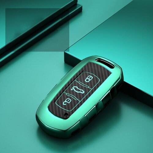 Carbon fiber pattern all-inclusive TPU car key case for Geely Atlas Boyue NL3 EX7 EmgrarandX7 SUV GT GC9 LYNK & CO 02 03 borui