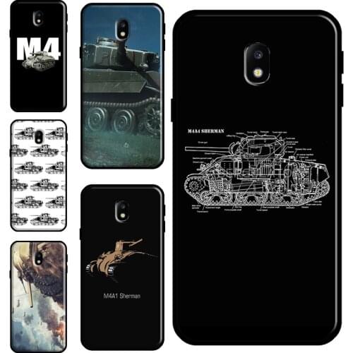 M4 Sherman Battle Tank Case For Samsung Galaxy A9 A7 A8 A6 J6 J4 Plus J8 2018 J3 J7 J5 2017 A3 A5 J1 2016 Cover
