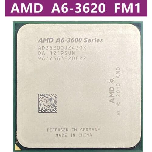 AMD A6-3600 A6 3620 A6-3620 2.2GHz 4M 65W Quad-Core PROCESSEUR D'UNITÉ CENTRALE AD3620OJZ43GX PRISE FM1/ 905pin