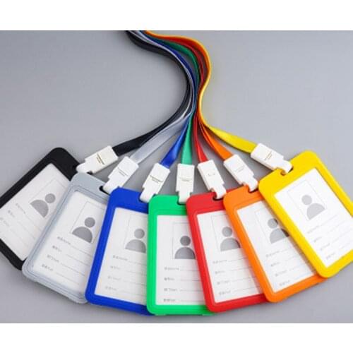 Badge Holder Aluminium Alloy ID Card Holders Cover Employee Name Metal Work Certificate Identity Badge Holder