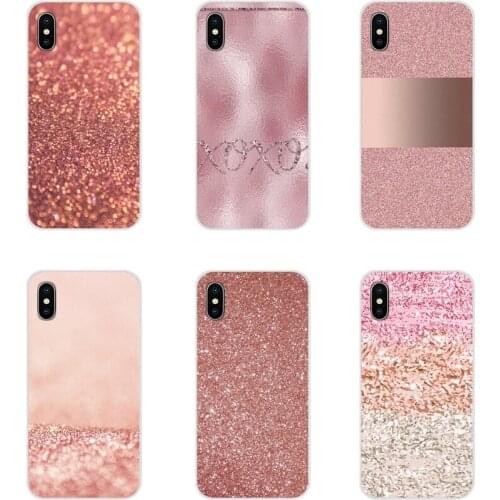 For Huawei Mate Honor 4C 5C 5X 6X 7 7A 7C 8 9 10 8C 8X 20 Lite Pro Accessories Phone Shell Covers Gold Pink rose Glitter