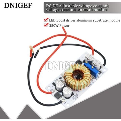 DNIGEF DC DC 250W 10A Boost Converter Constant Module Current Mobile Power Supply LED Driver Module Step Up Module Non-isolated
