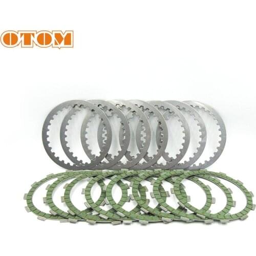 OTOM NC450 Parts Clutch Friction Plates Steel Disc Set For ZONGSHEN NC Engine 450cc RX4 ZS194MQ KAYO T6 K6 Motoland BSE VENTO