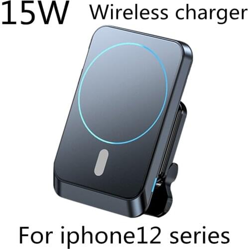 Magnetic car wireless charger 15W Qi wireless fast charging car holder for iPhone12 12 Pro Max 8Plus Samsung Note9 Huawei Mate30