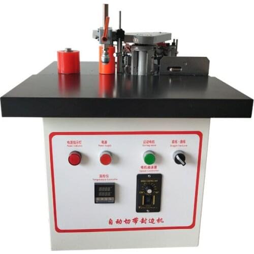 Small Automatic Cutting Tape Edge Banding Machine Woodworking Home Improvement Cabinet Curved edge Straight Edge Banding Machine