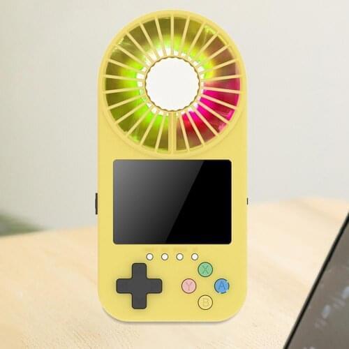 Mini Fan Personal Portable Desk Handheld Baby Bed Car Seat Fan USB Rechargeable Battery Operated Fan With 520 Classic Games