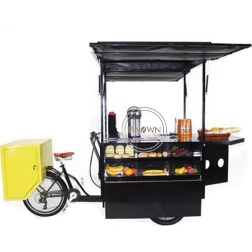 Fashion food truck coffee cart food vendor bike for fast food