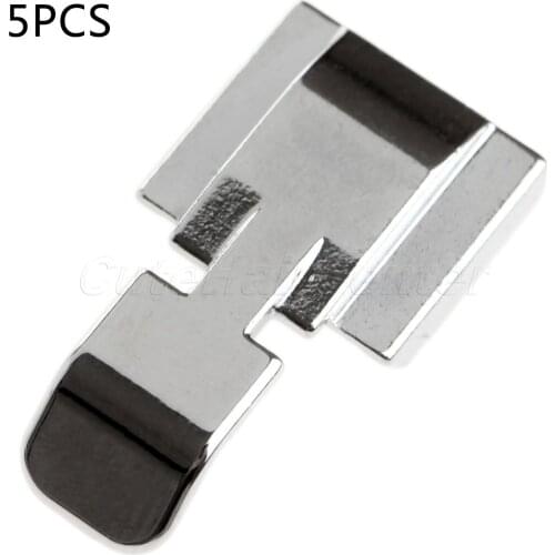 New Hot Sale 5 Pcs Zipper Foot 2 Sides Sewing Machine Brother Janome Singer Snap-on Models