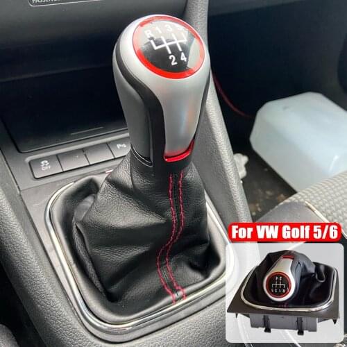 Gear Shift Knob Lever Stick Pen 5 6 Speed Hand Ball For VW Volkswagen Golf 5/6 MK5/6 Scirocco(2009) Octavia Manual