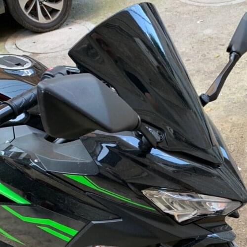 Motorbike For Kawasaki NINJA400 2018 2019 2020 Double Bubble Windscreen Windshield Shield Screen