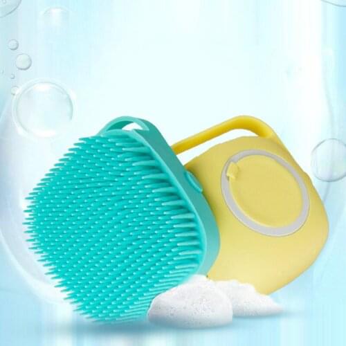2021 Pet Silicone Bath Massage Soft Hair Brush Dog Bath Brush Comb Brush Dog Cat Bath Dog Cleaning Tool Pet Supplies