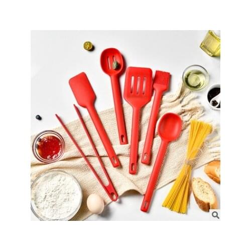 Silicone Kitchenware Cooking Utensils Heat Resistant Kitchen Non-Stick Cooking Utensils Kitchen Baking Tools with Storage Box