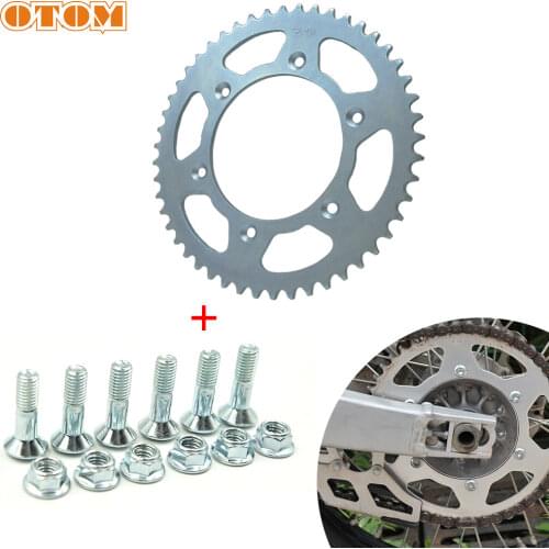 OTOM Motorcycle Steel Chain Plate Rear Sprocket Drive Wheel For KTM EXC EXE SXS SX XCW MXC LC4 SMR LSE 125 250 350 450 Motocross