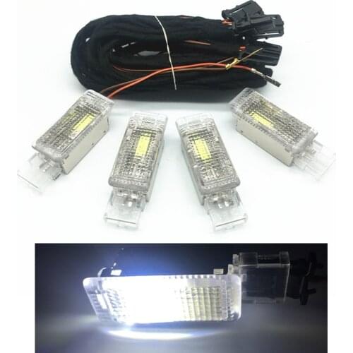 Car interior 12v Cob Led Footwell Light Foot Step Space cob Lamps For VW PASSAT B6 B7 B8 CC Golf 6 MK6 7 MK7 JETTA EOS Tiguan