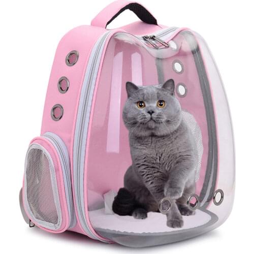 Cat Carrier Bags Breathable Pet Carriers Small Dog Cat Backpack Travel Space Capsule Cage Pet Transport Bag Carrying For Cats