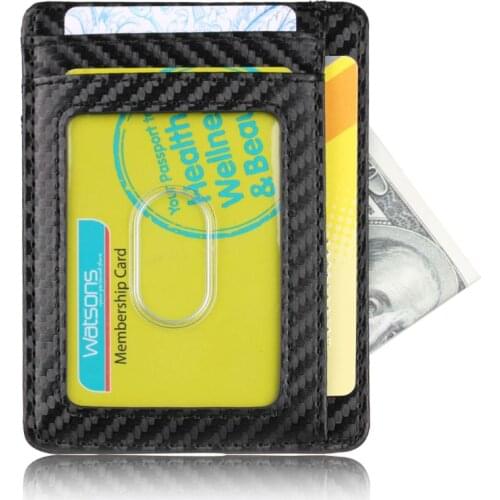 Ultra Slim RFID Blocking Minimalist Wallet Business Card Cover Case Super Thin Y3NE