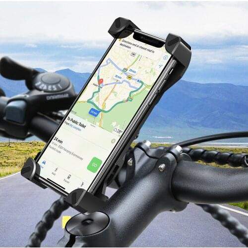Universal Bicycle Mobile Phone Holder 360 Degree Rotation Bike Motocycle Mobile Phone Holder for 4-7 inch for iPhone X XR Xs Max