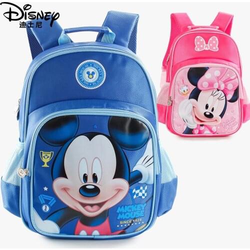 Disney Mickey Minnie Elsa Marvel hero cartoon schoolbag boys and girls universal primary school students waterproof backpack