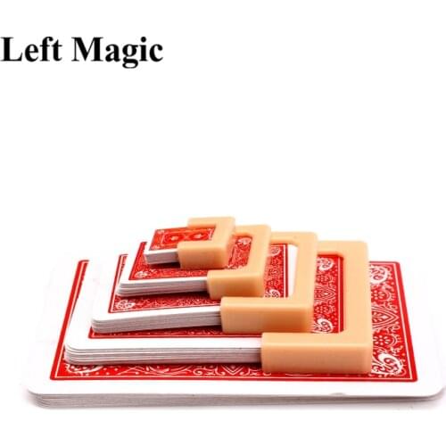 Funny Shrinking Cards Magic Tricks Big To Small Playing Card Training Set For Party Stage Performance Illusion Mentalism G8195