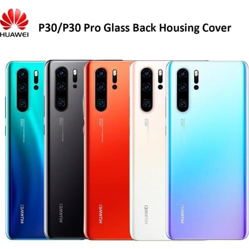 Huawei P30 Pro Phone Back Battery Cover 3D Glass Housing Replacement Rear Door Case For p30 p 30 pro Repair Panel Part With Logo
