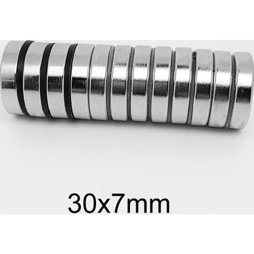 1/2/5/10PCS 30x7 Big Round Powerful magnets 30mm X 7mm Neodymium Magnet Dics 30x7mm N35 Permanent NdFeB Magnet Srtong 30*7 MM