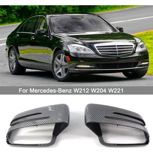1 Pair Car Side Reversing Mirror Housing Caps Wing Rear View Mirror Cover For Mercedes-Benz C E S Class W176 W246 W204 W212 W221