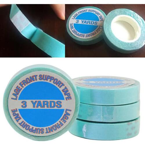 1 Roll 1cm 3 Yards Hair Tape Double-sided Adhesive Water-proof SuperTapes For Hair Extension Lace Wig Hairpiece Toupee 300cm