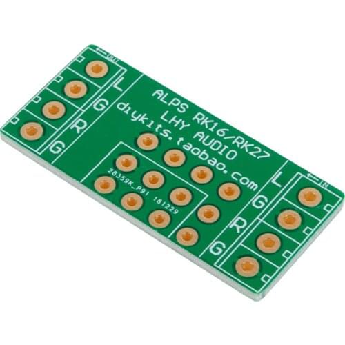 10PCS ALPS RK16 RK27 Volume Potentiometer General PCB Blank Board Double-sided Gold-plated Conversion Adapter Welding Board