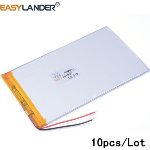 10pcs /Lot 5000mAH 3284145 lithium Li ion polymer rechargeable battery for tablet pc 7 inch 8 inch 9inch Power bank
