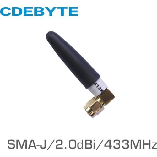 433MHz SMA-J Interface 50 Ohm Impedance Less Than 1.5 SWR 2.0dBi Gain High-quality Omnidirectional Antenna TX433-JW-5