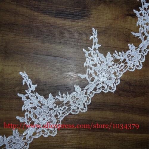 6Yards Ivory High Quality Polyester Lace DIY Accessories Lace Trim for Wedding Decoration 15cm LW0010