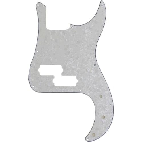 White Pearl Pickguard ScratchPlate For P Bass Guitar