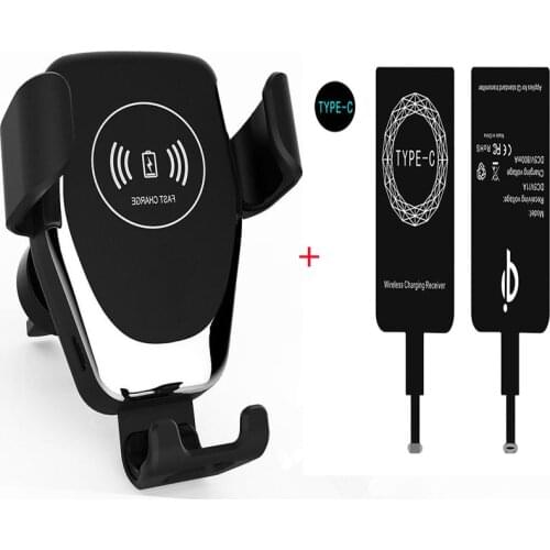 Qi Wireless Car Charger For iPhone XS Max X XR 8 Wireless Charging Car Phone Holder For Samsung S10 S8 Note9 S9