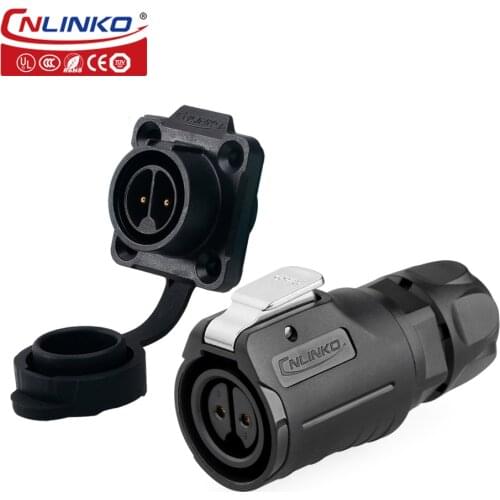 Cnlinko M16 2pin 3pin 4pin 5pin 7pin 8pin 9pin Panel Mount Socket Quick Connect Waterproof Electrical Connector Aviation Adapter