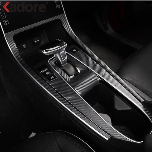 For Hyundai Cantus Creta ix25 2020 2021 Carbon Fiber Water Cup Frame Decoration Center Console Gear Shift Panel Cover Trim