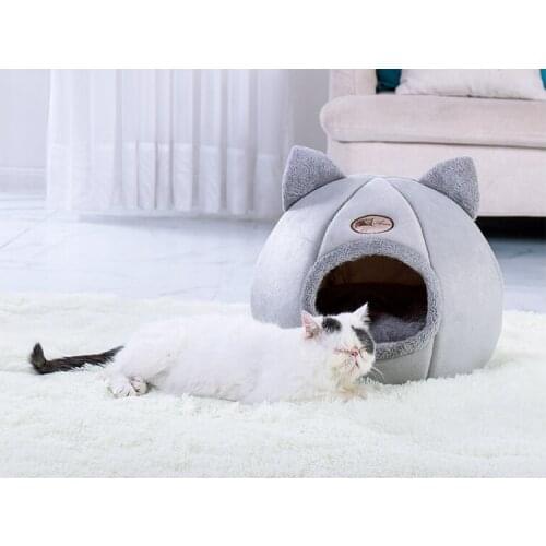 Pet Kennel Winter Warm Nest Soft Foldable Sleeping Mat Floor Mat Puppy Bed Cat Dog House Pet Supplies